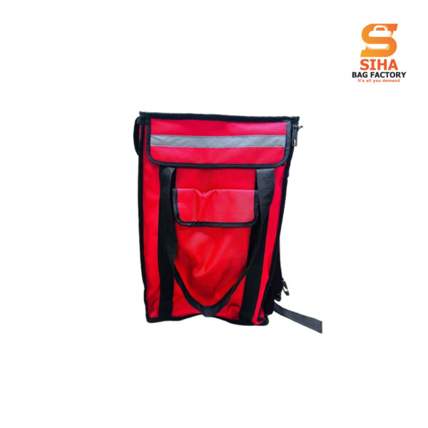 Food Delivery Bag- Red - Image 3
